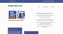 Desktop Screenshot of onder-ons.be